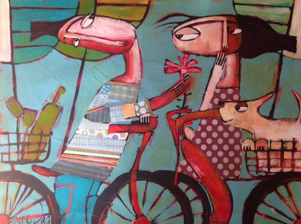 1024x765 Janine Daddo Artist The Invitation Painting - The Invitation Painting