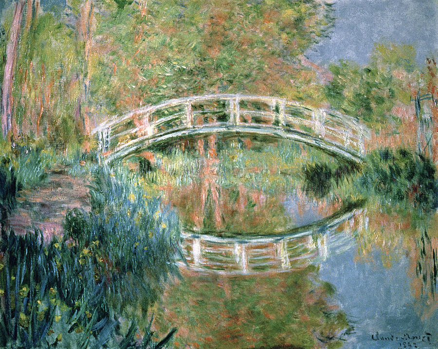 900x717 The Japanese Bridge Painting By Claude Monet - The Japanese Bridge Painting