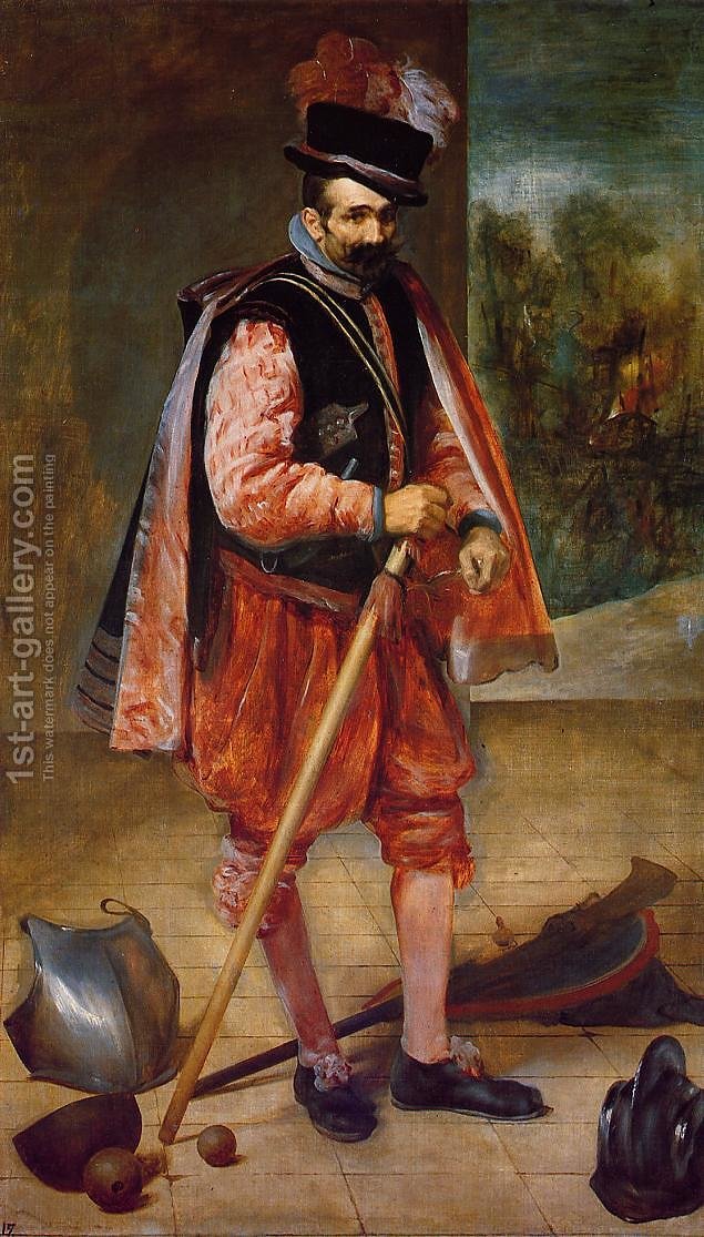 635x1115 The Jester Known As Don Juan De Austria 1632 35 Velazquez - The Jester Painting