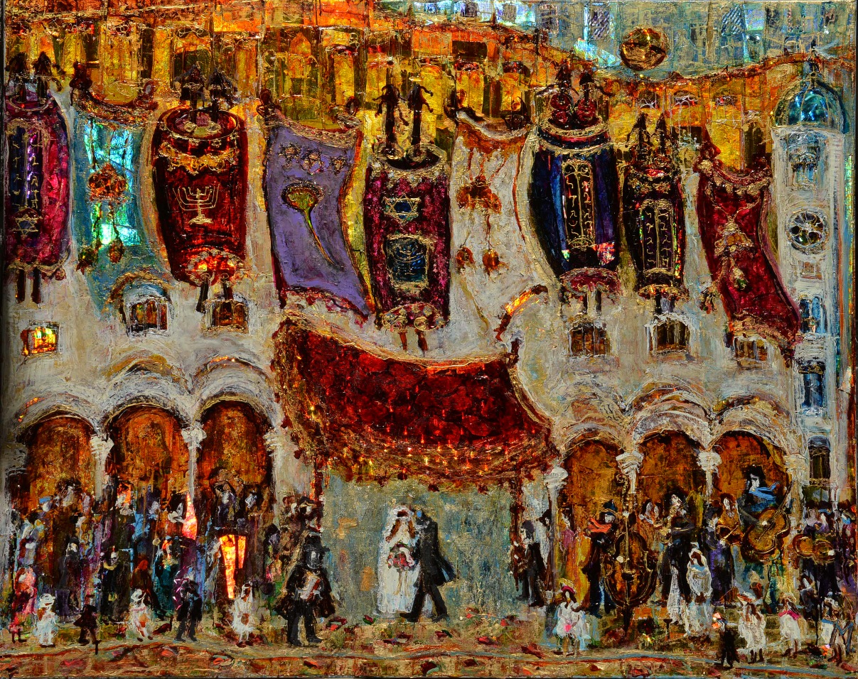 1207x956 Jewish Wedding - The Jewish Bride Painting