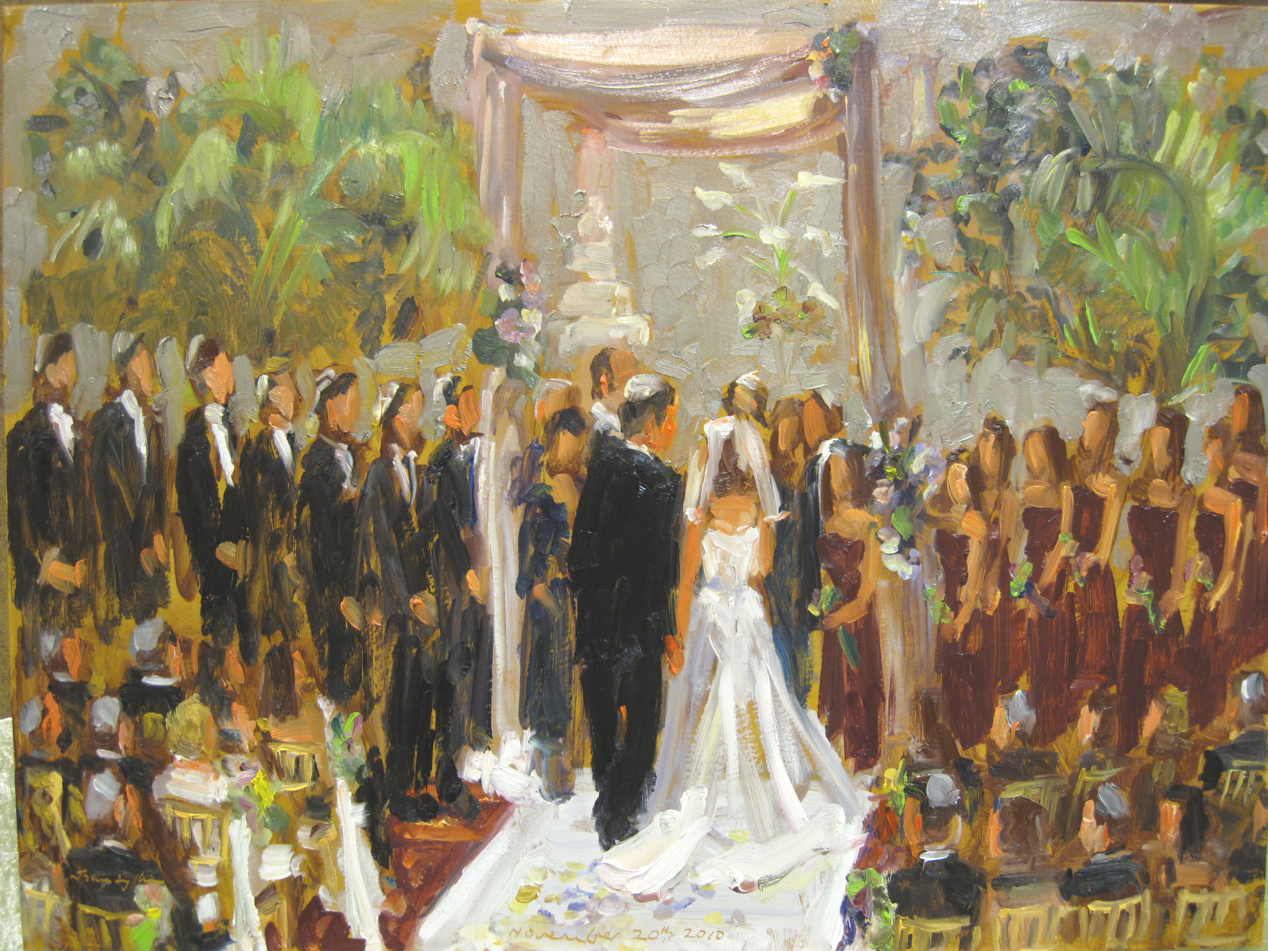 2592x1944 Live Event Painting - The Jewish Bride Painting