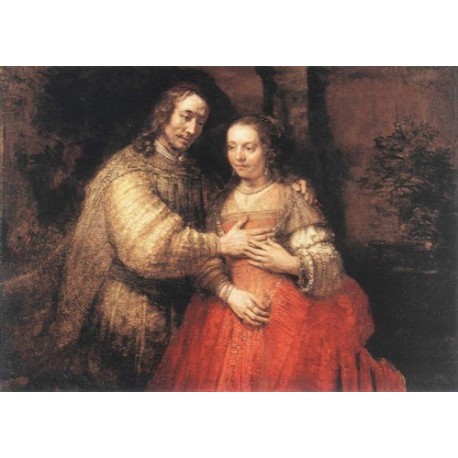 458x458 The Jewish Bride 1665 By Rembrandt Harmenszoon Van Rijn Art - The Jewish Bride Painting