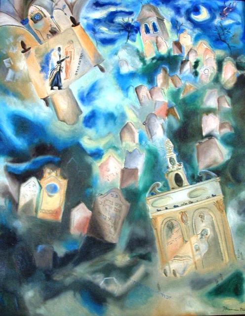 496x640 Shoshannah Brombacher Artwork The Jewish Cemetery Of Prague - The Jewish Cemetery Painting
