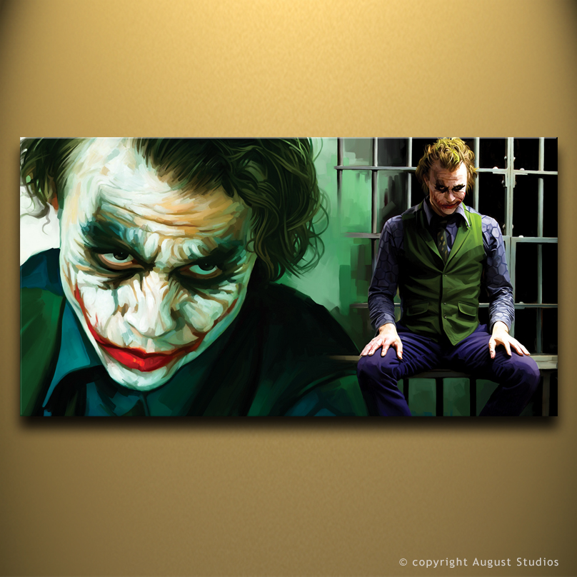 808x808 The Joker Canvas Artwork August Studios - The Joker Canvas Painting