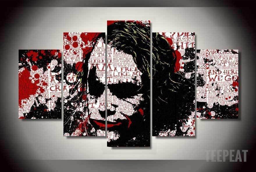 880x591 The Joker In His Head - The Joker Canvas Painting