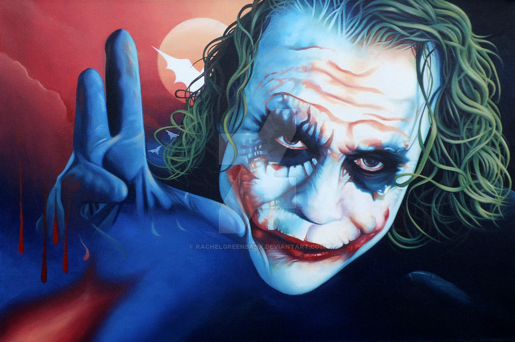 1024x680 The Joker Heath Ledger By Rachelgreenbank - The Joker Heath Ledger Painting