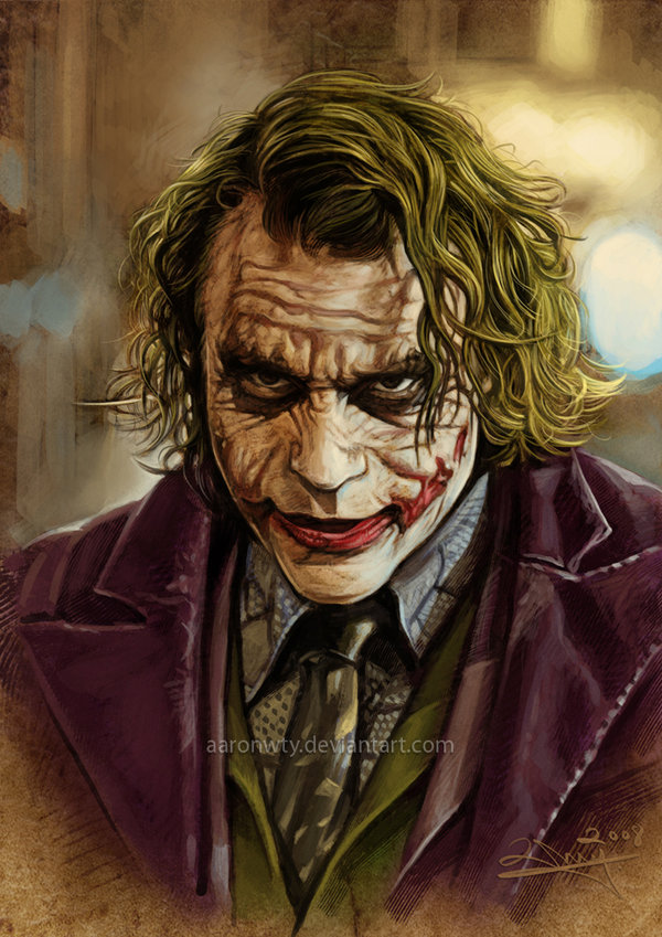 The Joker Heath Ledger Painting at PaintingValley.com | Explore ...