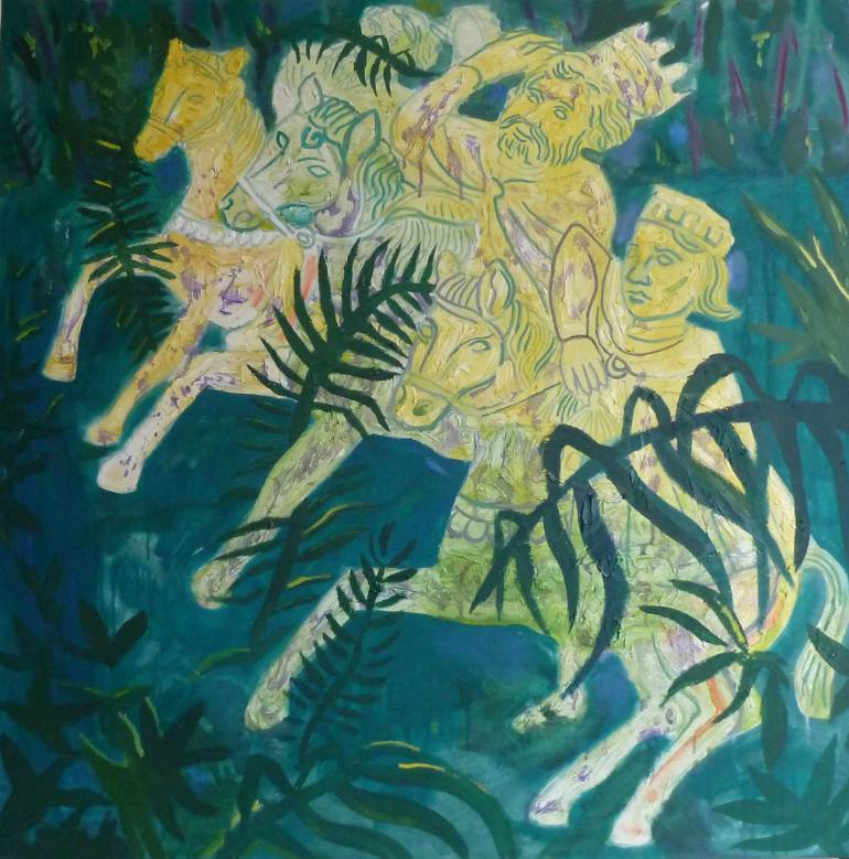 The Jungle Painting at PaintingValley.com | Explore collection of The ...