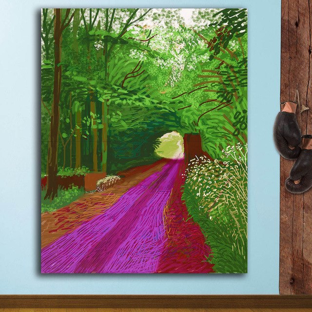 640x640 Fashion Oil Painting Landscape The Road In The Jungle Home Decor - The Jungle Painting