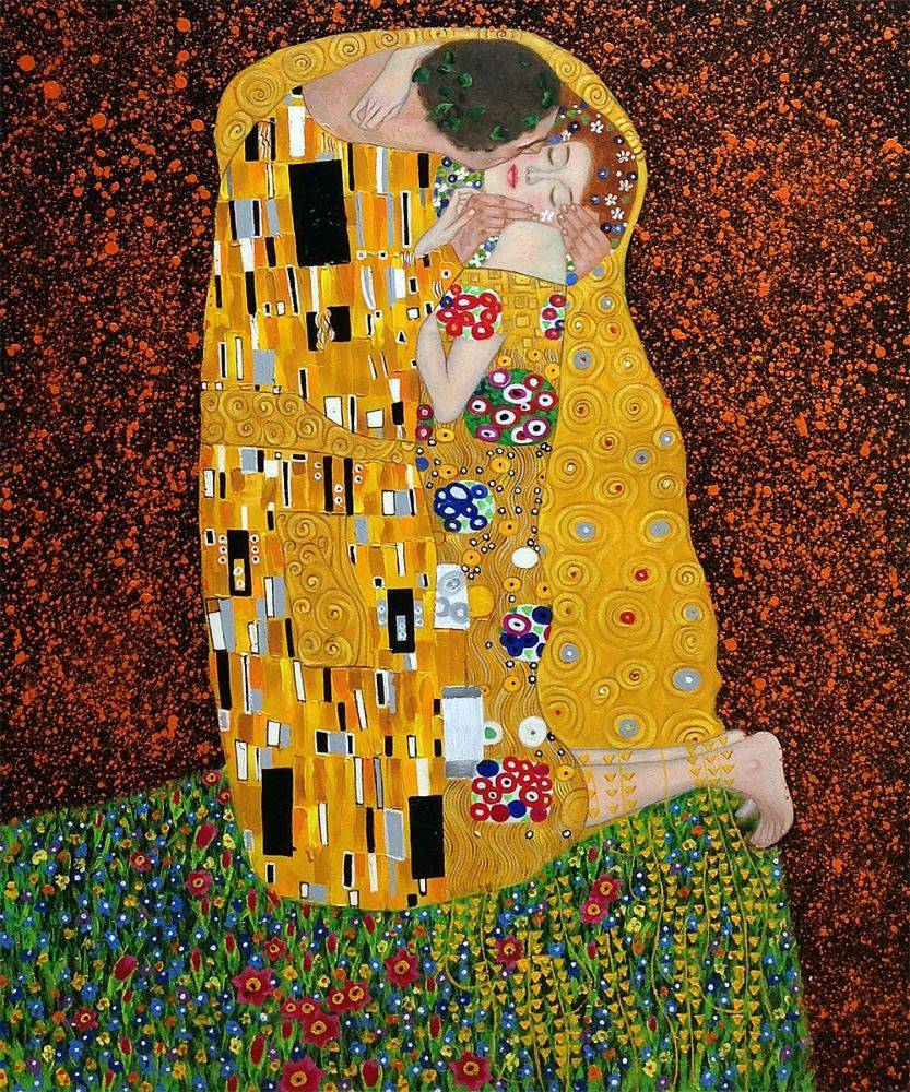 833x1000 The Kiss (Full View) - The Kiss Painting