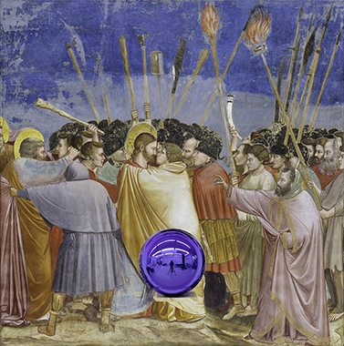 377x380 Jeff Koons - The Kiss Of Judas Painting