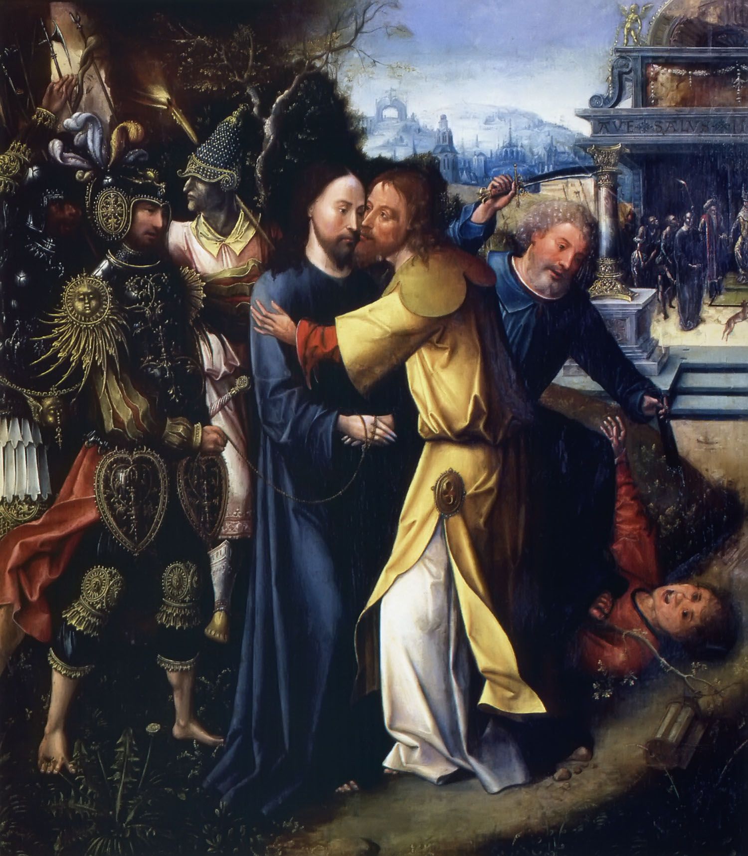 1500x1716 Jesus And The Kiss Of Judas 2 The Bible Through Art - The Kiss Of Judas Painting