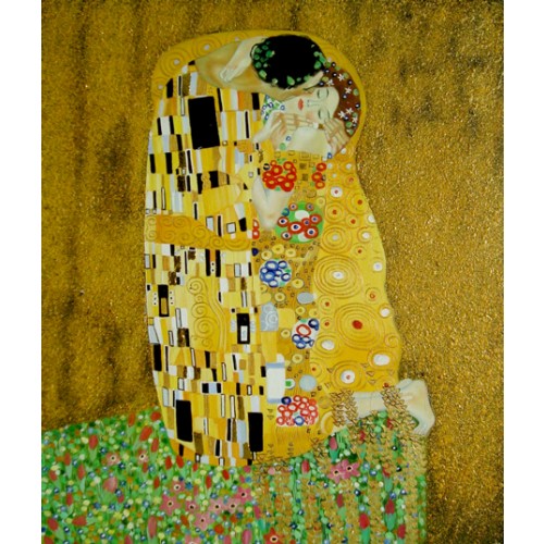 500x500 Gustav Klimt - The Kiss Painting