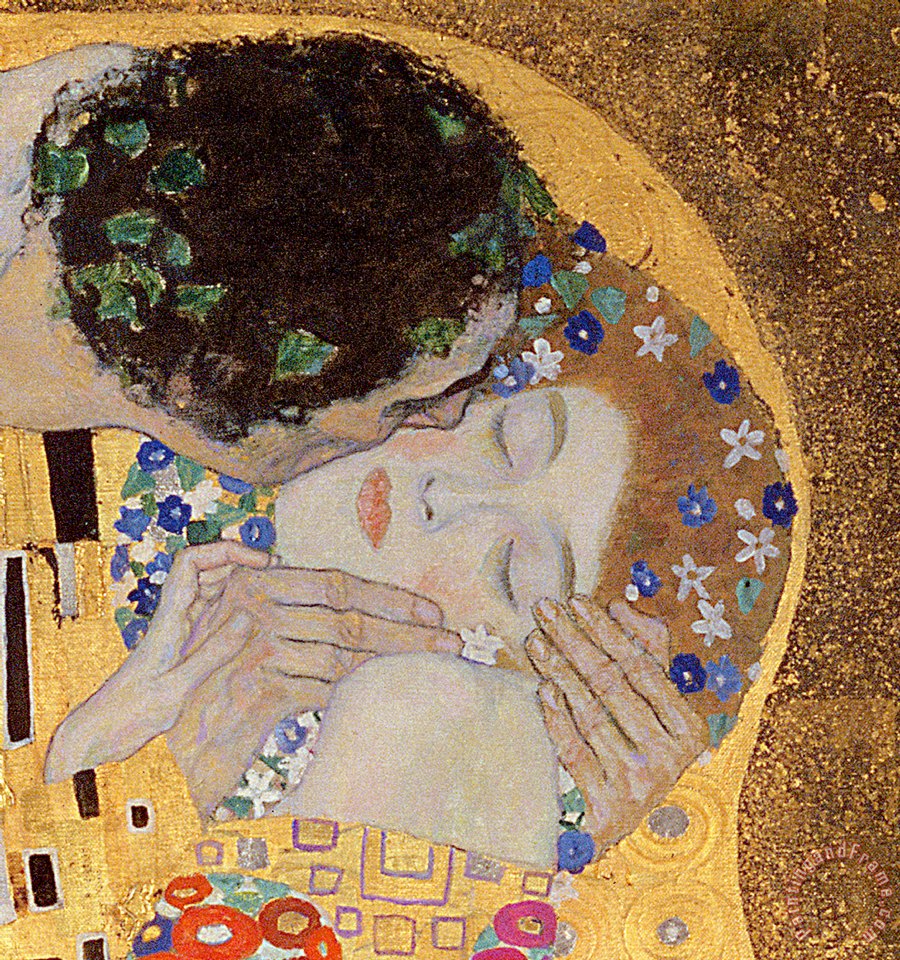 900x960 Gustav Klimt The Kiss Painting - The Kiss Painting