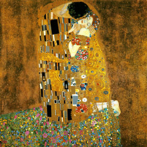 300x300 The Kiss Couple Love Romantic Painting By Gustav Klimt On Canvas - The Kiss Painting