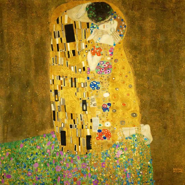 600x600 The Kiss By Gustav Klimt Fine Art One Reproductions - The Kiss Painting