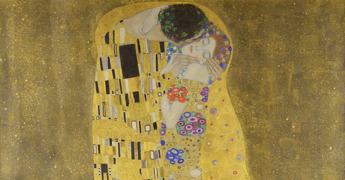 1200x628 The Story Behind Gustav Klimt's Symbolist Painting - The Kiss Painting