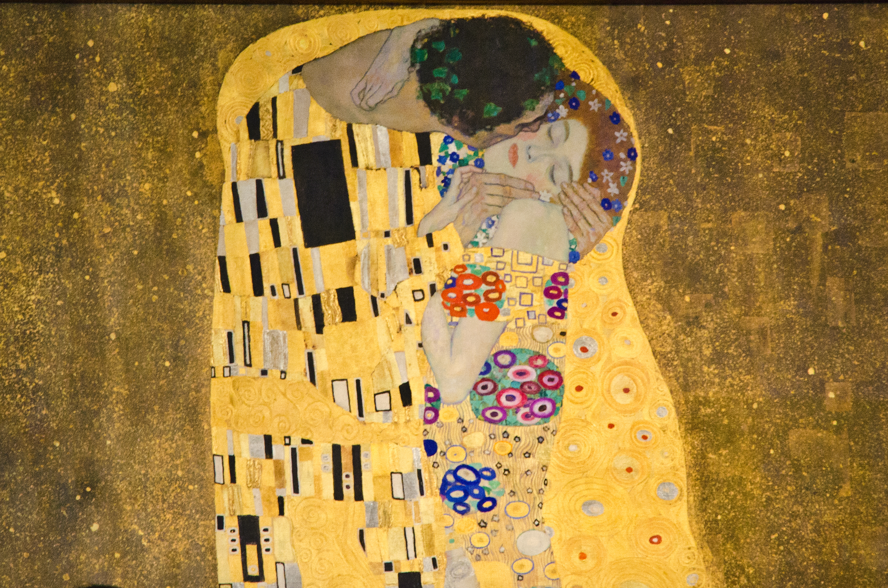 3000x1987 The Story - The Kiss Painting