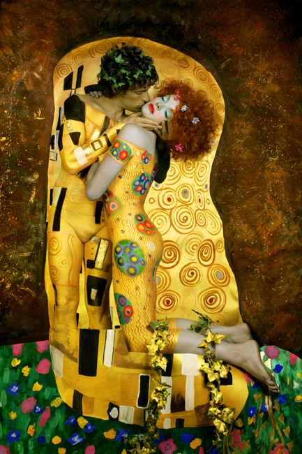 433x650 A Tribute To Gustav Klimt 10 Artworks Inspired By The Kiss - The Kiss Painting Artist