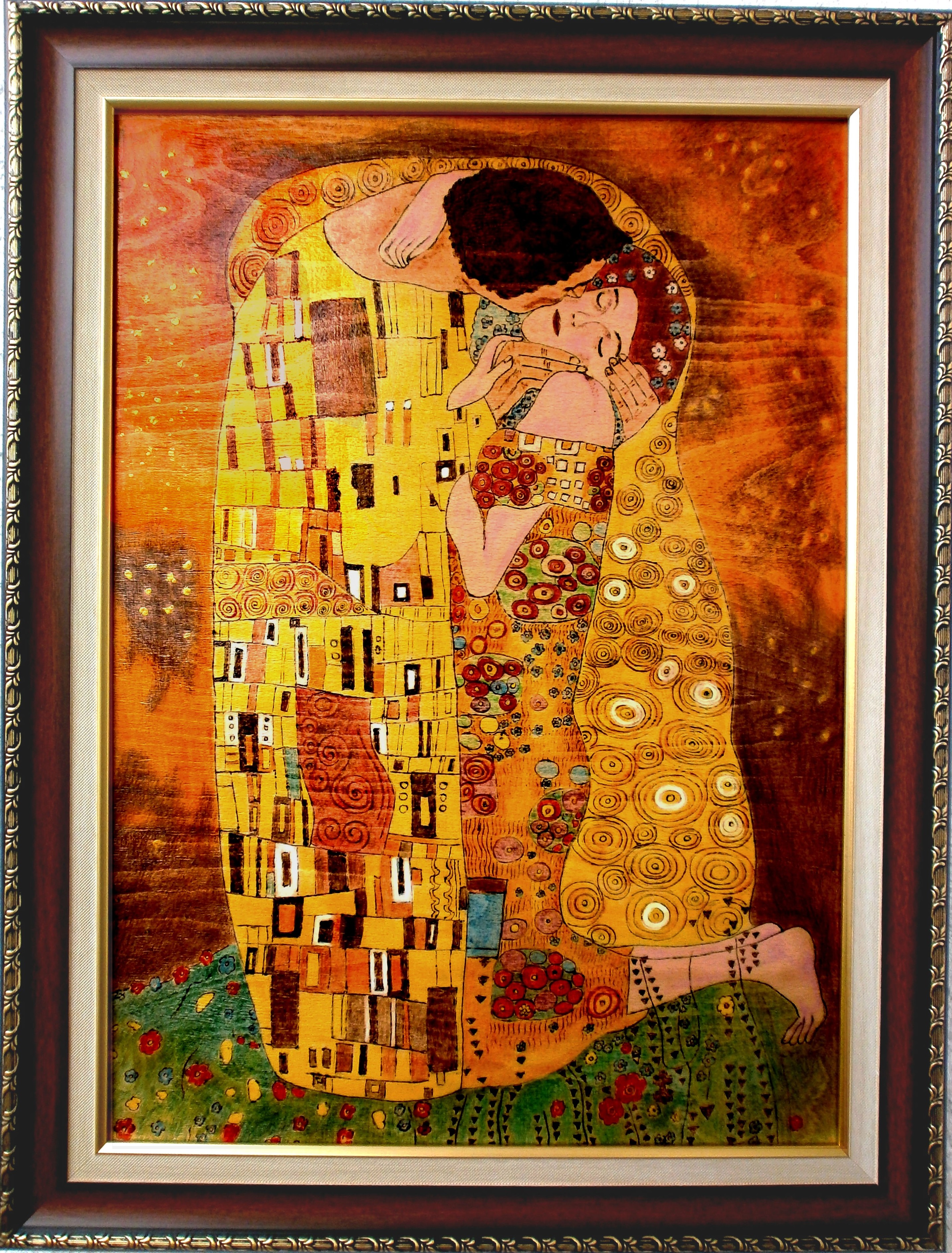 2865x3770 Paintings For Sale Abstract Original Art The Kiss Painting By - The Kiss Painting Original