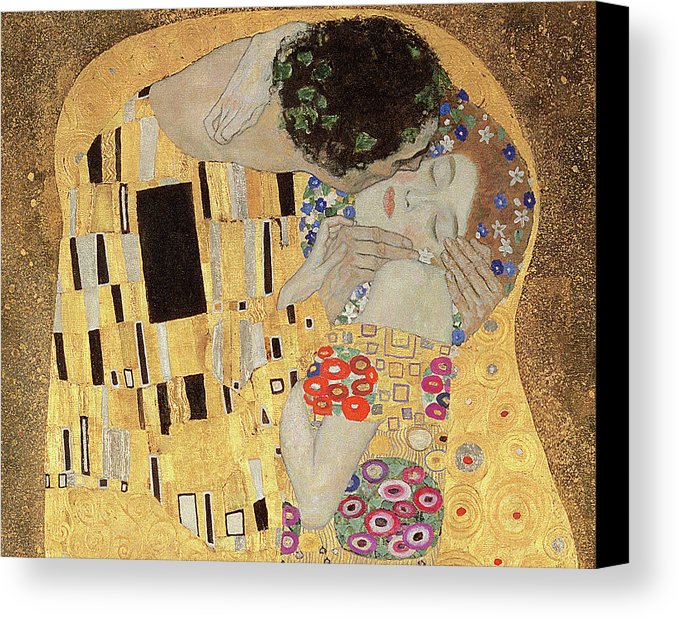 678x618 The Kiss Canvas Print Canvas Art By Gustav Klimt - The Kiss Painting Print