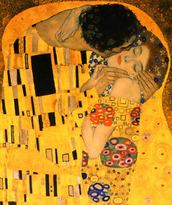 252x300 Gustav Klimt The Kiss, Der Kuss ( Detail ) 24 Large Canvas - The Kiss Painting Print