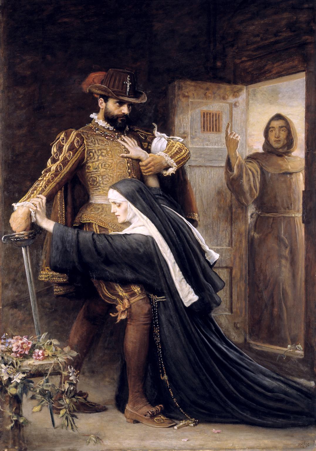1077x1536 Mercy St Bartholomew's Day, 1572', Sir John Everett Millais, Bt - The Knight Errant Painting