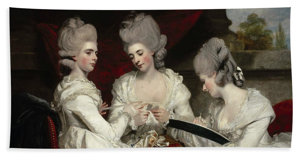 967x500 The Ladies Waldegrave Beach Sheet For Sale By Joshua Reynolds - The Ladies Waldegrave Painting