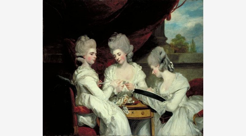 800x442 The Ladies Waldegrave By Sir Joshua Reynolds - The Ladies Waldegrave Painting