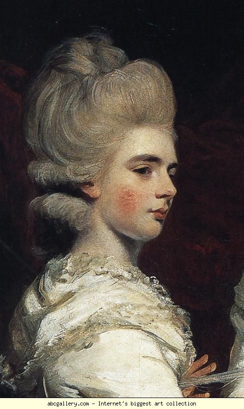 492x823 Sir Joshua Reynolds. The Ladies Waldegrave. Detail. - The Ladies Waldegrave Painting