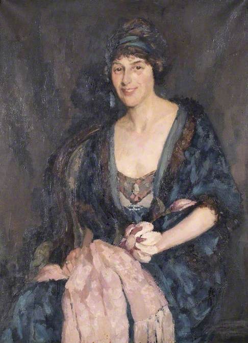 486x670 Who Is This Lady In A Blue Dress When Was This Portrait Painted - The Lady In Blue Painting