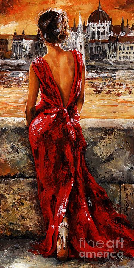 450x900 Lady In Red 34 - The Lady In Red Painting