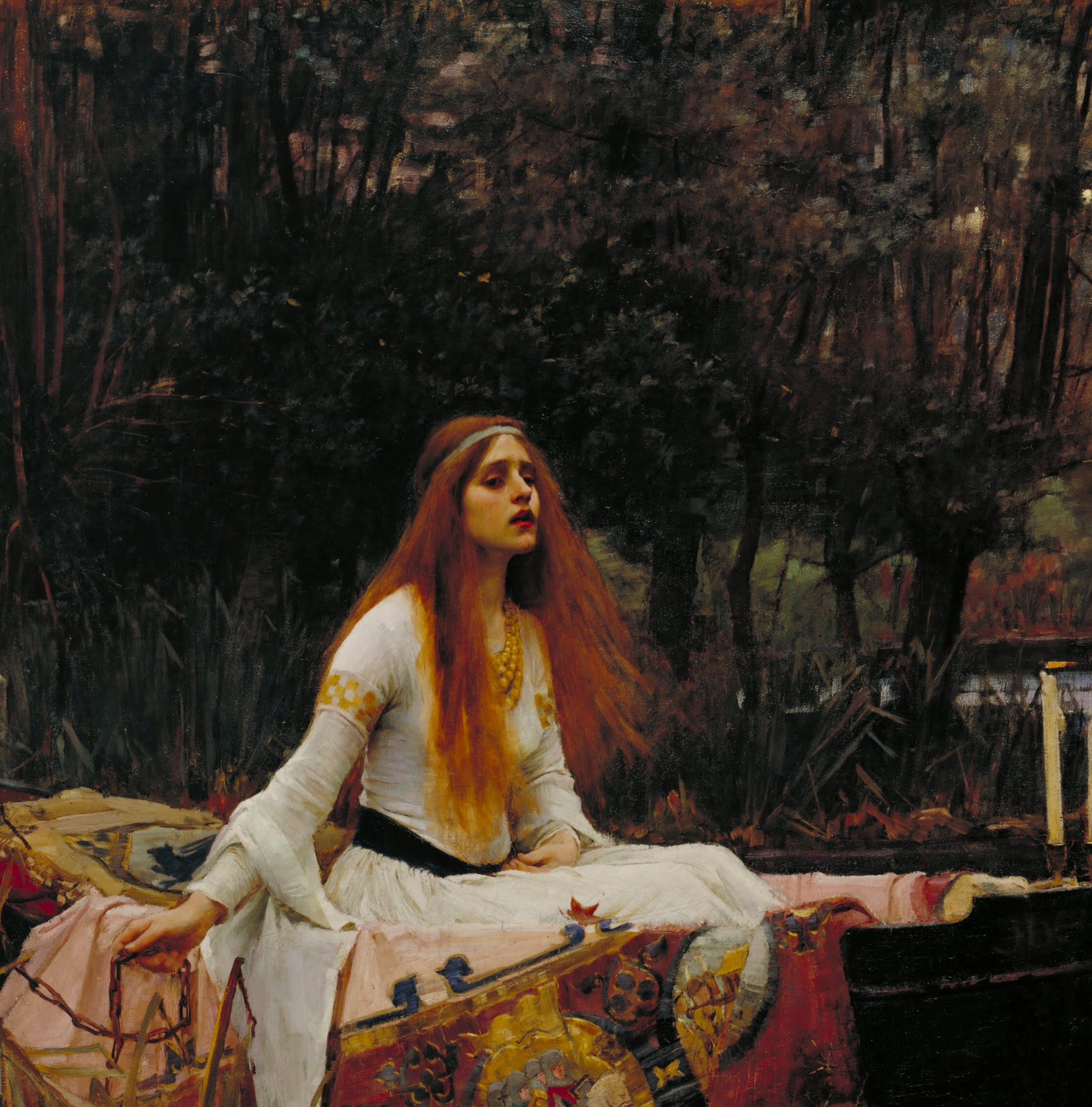 2236x2267 The Lady Of Shalott On Art And Aesthetics - The Lady Of Shalott Painting
