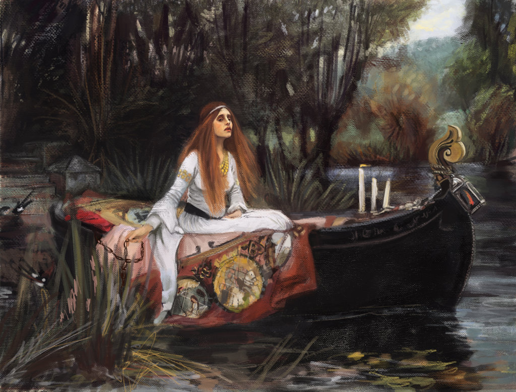The Lady Of Shalott Painting at Explore collection