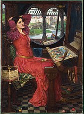 168x229 The Lady Of Shalott (Painting) - The Lady Of Shalott Painting