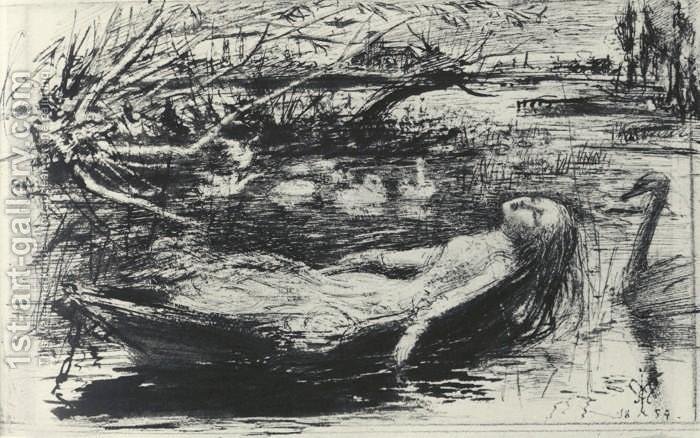 700x438 The Lady Of Shalott Sir John Everett Millais Reproduction 1st - The Lady Of Shalott Painting
