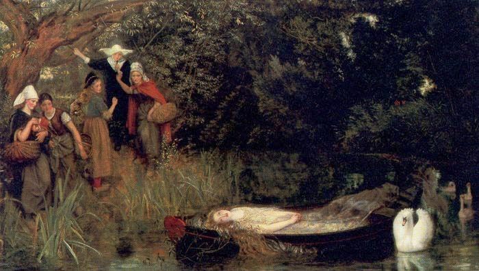 700x396 Hughes's The Lady Of Shalott - The Lady Of Shalott Painting