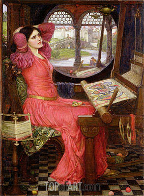 293x400 I Am Half Sick Of Shadows' Said The Lady Of Shalott Waterhouse - The Lady Of Shalott Painting