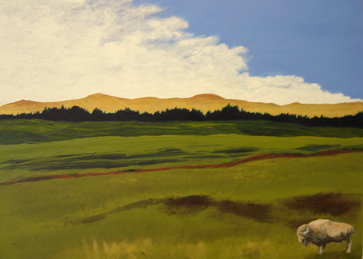 1212x866 The Last Buffalo Ray Neutrino Foundmyself - The Last Buffalo Painting