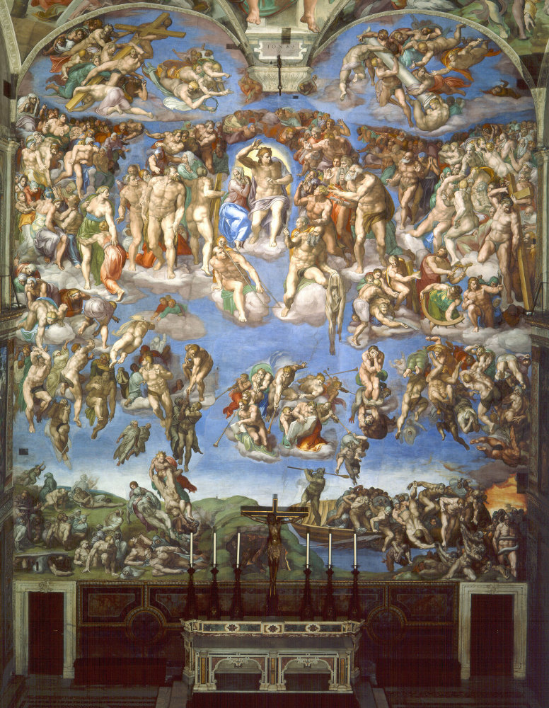776x1000 Michelangelo Buonarroti The Last Judgement - The Last Judgment Painting