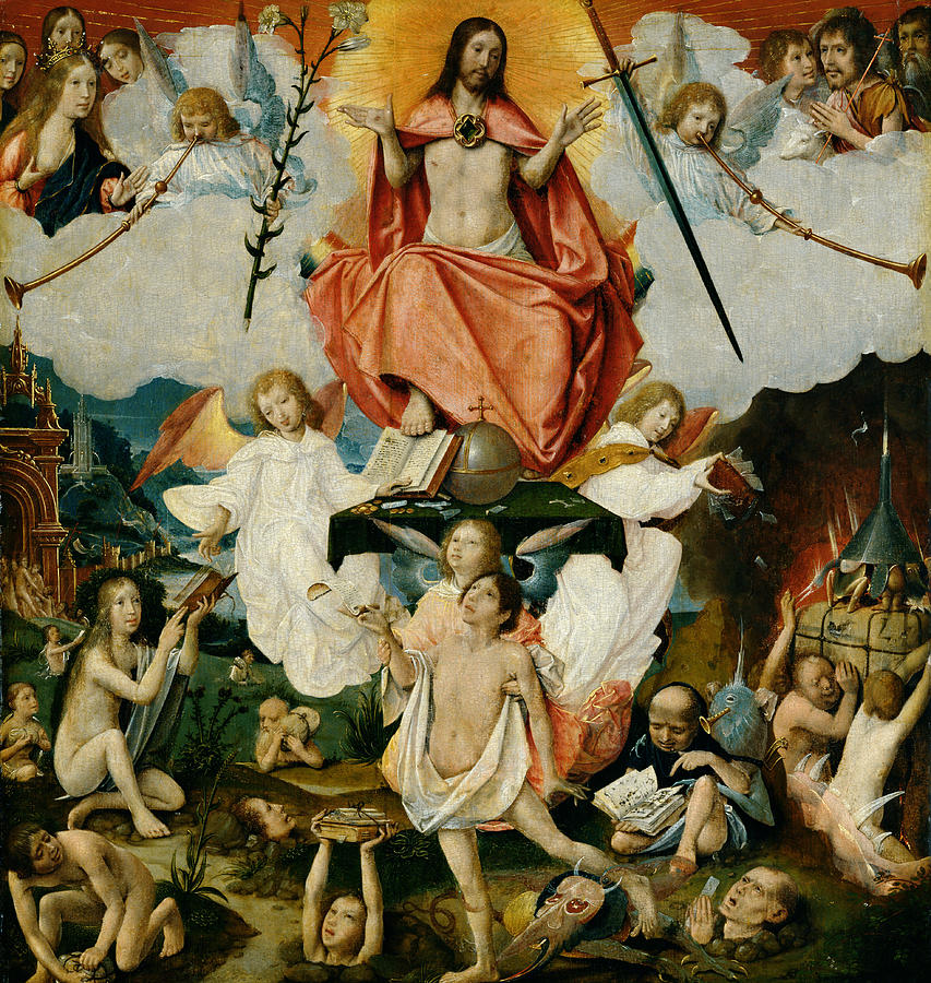 853x900 The Last Judgment Painting By Jan Provost - The Last Judgment Painting