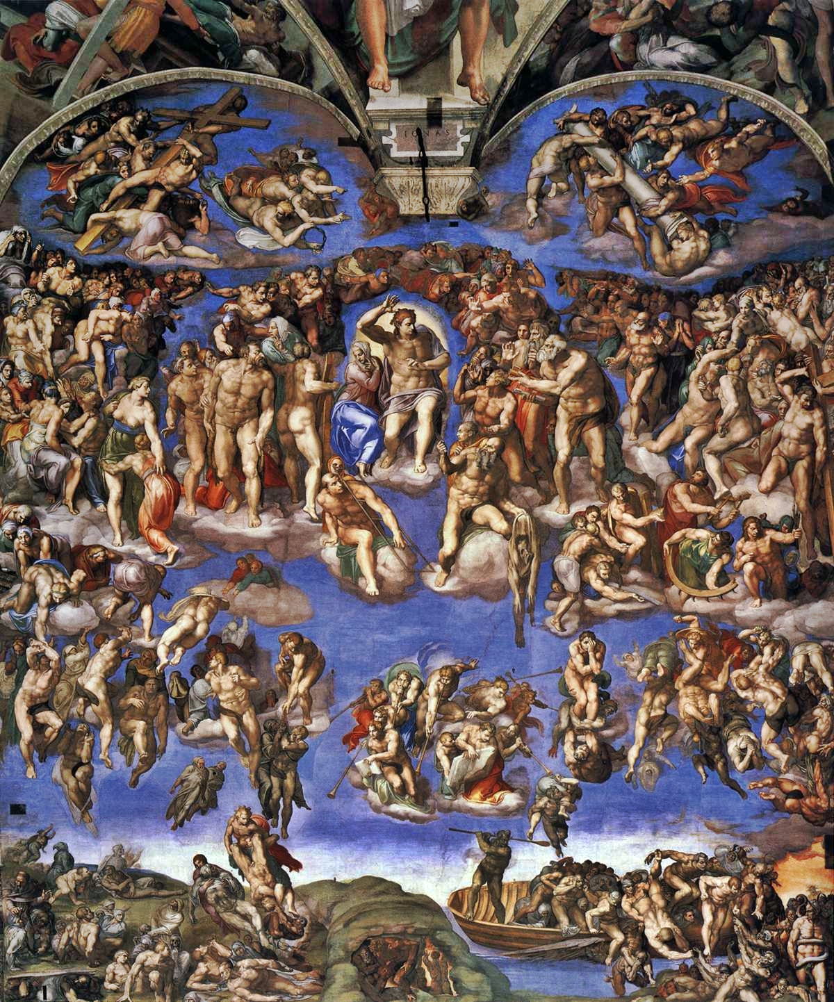 1200x1442 The Last Judgment By Michelangelo - The Last Judgment Painting