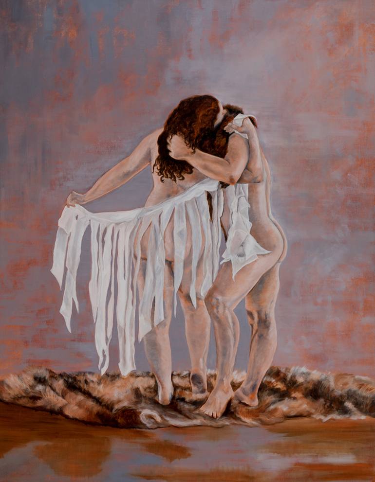 770x991 Saatchi Art The Last Kiss Painting By Janice Gobey - The Last Kiss Painting