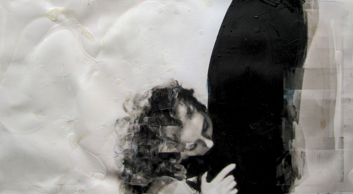 1200x660 The Last Kiss, L'Ultimo Bacio, Original Abstract (Dmitri Matkovsky) - The Last Kiss Painting