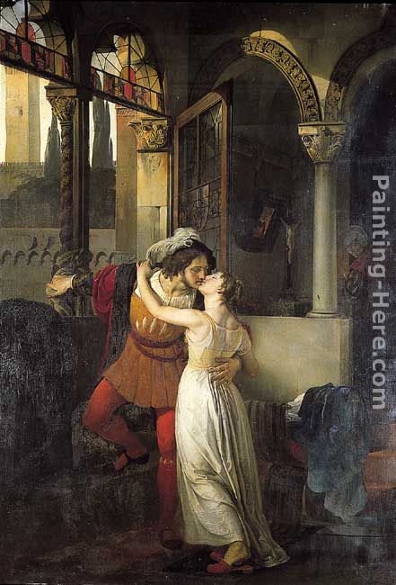 441x650 Francesco Hayez The Last Kiss Of Romeo And Juliet Painting Anysize - The Last Kiss Painting