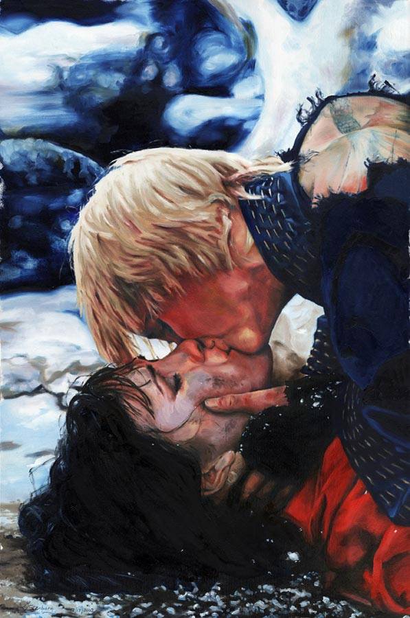 597x900 Howlsthunder Art The Last Kiss - The Last Kiss Painting