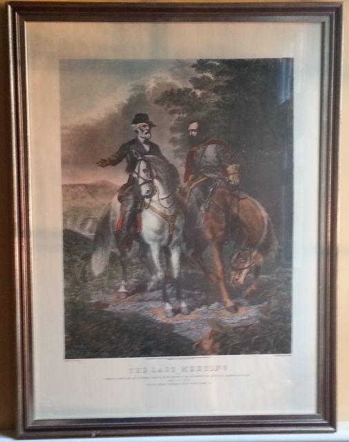 505x640 Lee Jackson's Last Meeting Belle Grove Plantation Bed - The Last Meeting Painting