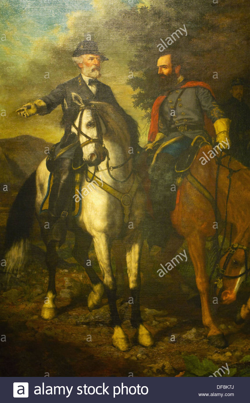 863x1390 Painting Last Meeting Of Lee Amp By Everett Julio 1869 - The Last Meeting Painting