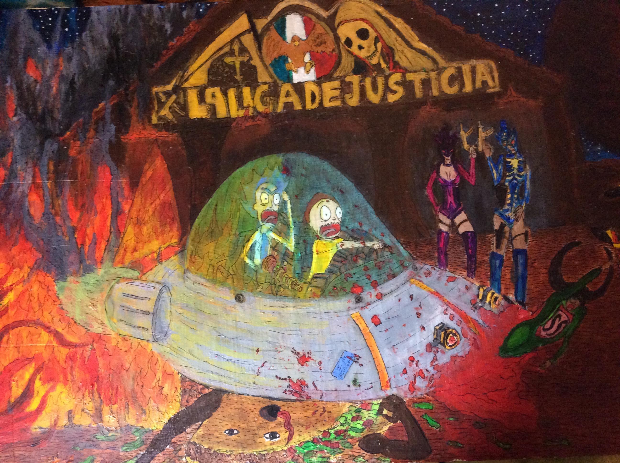 2592x1936 The Last Meeting Of Rick And Sucio Sanchito - The Last Meeting Painting