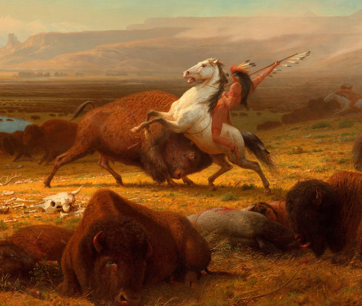 1182x1000 The Last Of The Buffalo (The Last Of The Buffalo). Fragment By - The Last Of The Buffalo Painting